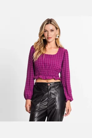Endless Blusa Manga Longa Feminina Xadrez