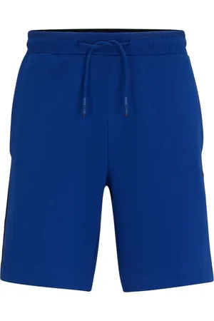 HUGO BOSS Shorts Em Algodão Stretch Com Faixa Lateral