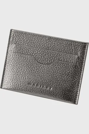 Mariart Porta Cartão de Couro Zircônio Onix