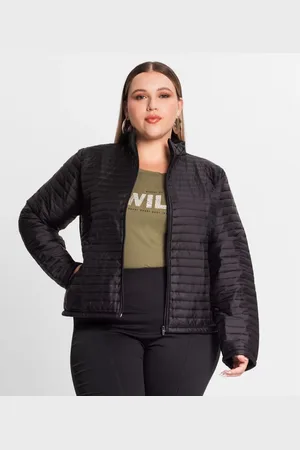 SECRET GLAM Jaqueta Feminina Plus Size Microfibra