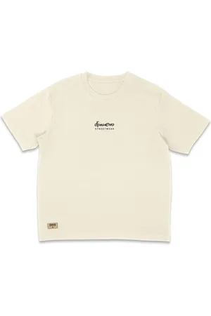 Di Nuevo Camiseta Oversized Marfim Make Art Not War Verde