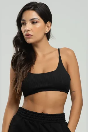 Vicbela Top Faixa Canelado Feminino Alcinha Moda Casual