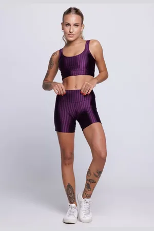 VEKYO Conjunto Fitness Top Bojo Removível e Short New Zig 3D