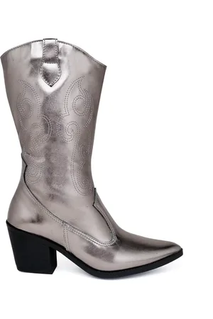 Ferracioli Bota Feminina Texana Western Cowtry Cano Médio