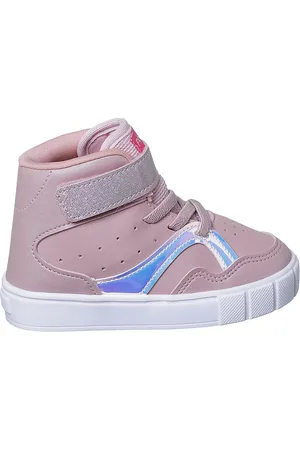 Pé com Pé Infantil - Tênis Feminino Faixa Refletiva Botinha