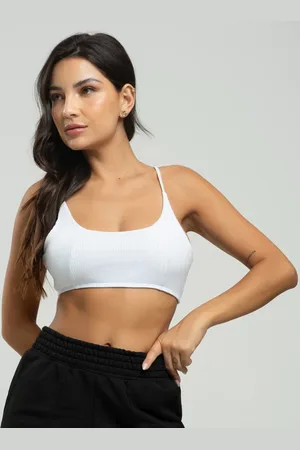Vicbela Top Faixa Canelado Feminino Alcinha Moda Casual