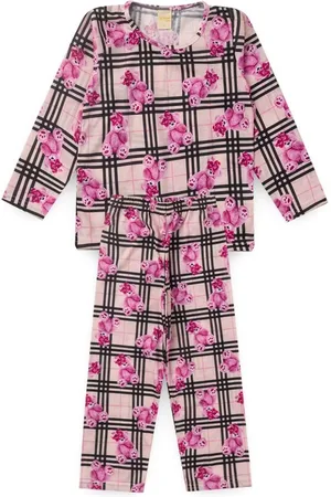 Molekada Pijama Menina Longo Xadrez