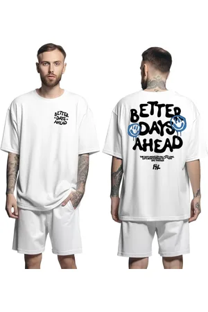 Genuine Camiseta Oversized Streetwear Grit Masculina Larga 100% Algodão 30.1 Better Days Ahead - - P