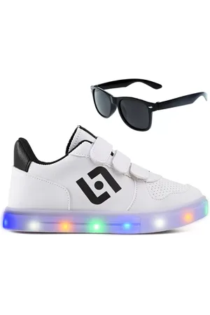 CALCADOS LGHT LIGHT Infantil - Tenis De Led Casual Escolar Sapatenis Homem Street Calce Facil + Oculos