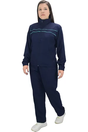 Butu Biru Conjunto Agasalho Feminino Tactel com Elastano Azul escuro