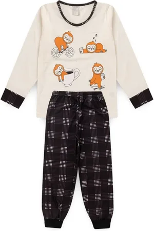 Molekada Pijama Menino Longo Preguiça