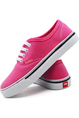 Polo Blu Tênis Feminino Casual Adulto Juvenil Leve em Lona Chiclete