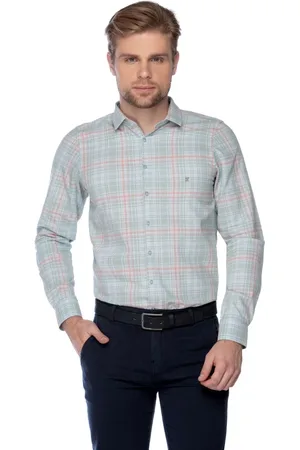 Zaiko Camisa Social Slim Xadrez Manga Longa 3299