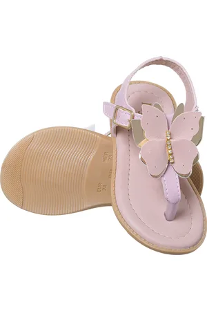 Pepite Moda Infantil Infantil - Sandália Menina Antiderrapante Confortável Laço Borboleta