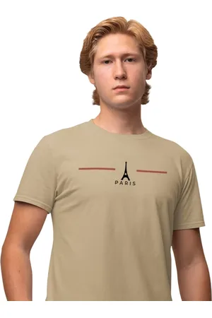 Genuine Camisa Camiseta Grit Masculina Estampada Algodão 30.1 Paris - Caqui