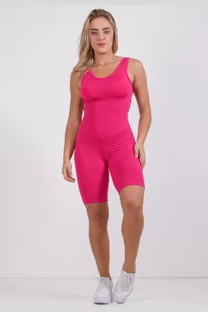 4 Estações Macaquinho Fitness Carol Curto Feminino Com Decote Academia Treino