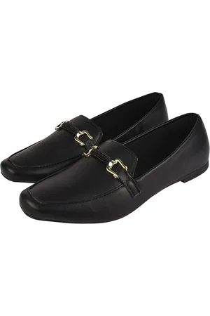 monté Sapato Feminino Mocassim CM Calçados Bico Quadrado Confort Sapatilha Social