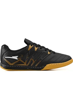 CALCADOS LGHT LIGHT Chuteira Futsal Masculina Bico Reforçado em Couro Futebol de Salao Quadra