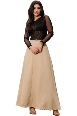 Cia do Vestido Saia Midi Cintura Alta Alfaiataria Rainne