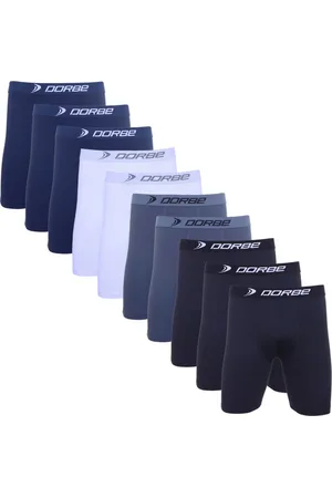 Dorbe Kit 10 Cuecas Long Leg Poliamida Neutro