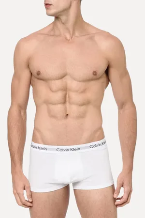Calvin Klein Cuecas Low Rise Trunk Brancas Pack 4UN