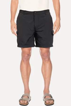 Aramis Bermuda Masculina Cargo Tec Rubber Tag Preta