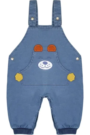 Look Jeans Infantil - Macacão Moletom Jeans