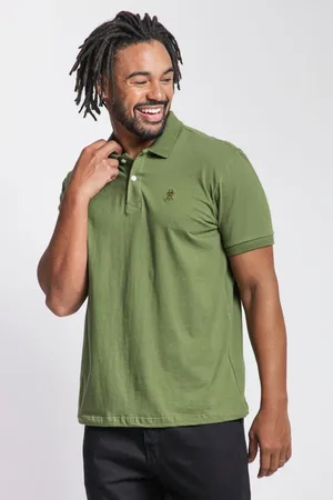 Polo Wear Polo Masculina Meia Malha Escuro