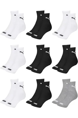 PUMA Kit 9 Pares de Meias Cano Médio Esportiva Feminino