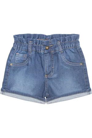 Look Jeans Infantil - Shorts Clochard Jeans Moletom