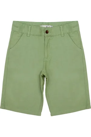 Look Jeans Infantil - Bermuda Juvenil Linho