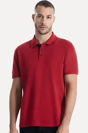 Ellus Polo Masculina Piquet Classic Easa Melange Escuro