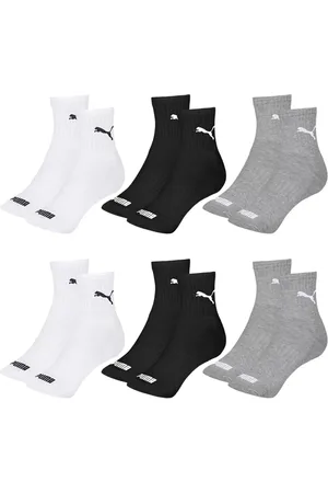 PUMA Kit 6 Pares de Meias Cano Médio Esportiva Feminino