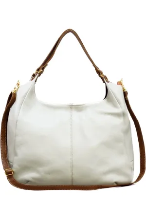 SN Couros Bolsa Suiça Marfim/Caramelo