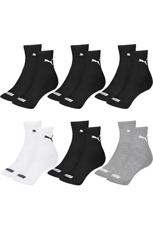 PUMA Kit 6 Pares de Meias Cano Médio Esportiva Feminino
