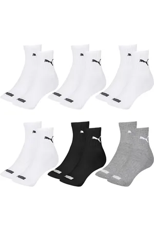 PUMA Kit 6 Pares de Meias Cano Médio Esportiva Feminino