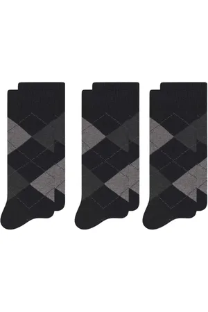 Selene Kit 3 Pares Meia Masculina Cano Longo Escocesa 8010