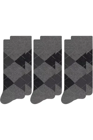 Selene Kit 3 Pares Meia Masculina Cano Longo Escocesa 8010