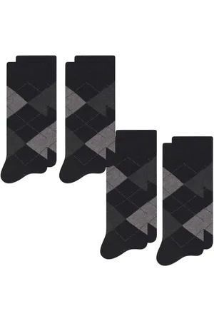 Selene Kit 4 Pares Meia Masculina Cano Longo Escocesa 8010