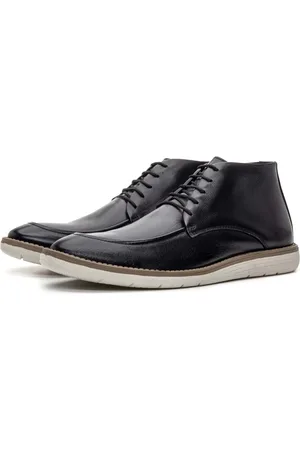 Clube do Sapato de Franca Bota Masculina Casual Derby DFT Hampton Preta
