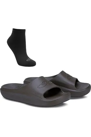 OLYMPIKUS Kit 1 Chinelo Sereno e 1 Meia de Cano Curto Masculina Kit 1 Chinelo Sereno e 1 Meia de Cano Curto Masculina