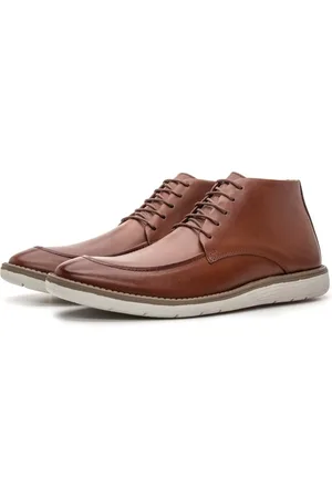 Clube do Sapato de Franca Bota Masculina Casual Derby DFT Hampton Whisky