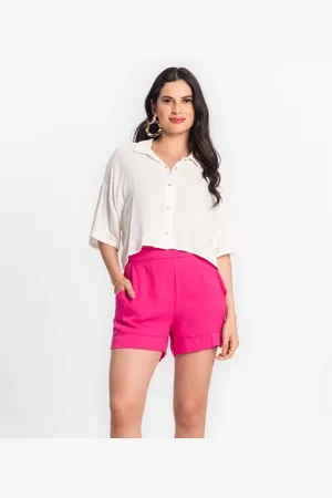 Endless Shorts Feminino Em Viscose Creponada