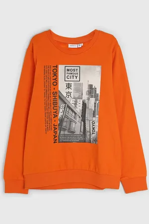 NAME IT Infantil - Blusa de Moletom Cidades E Países