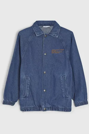 NAME IT Infantil - Casaco Jeans Botão