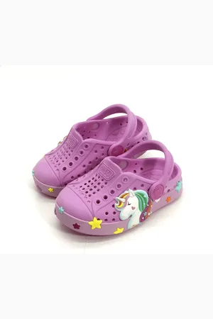 Plugt Infantil - Sandália Babuche Joy Baby Unicórnio Violeta