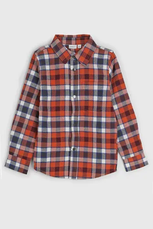 NAME IT Camisa Manga Longa Xadrez