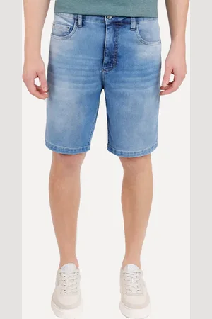 Aramis Bermuda Jeans Masculina Five Pockets Medium Sky Clara