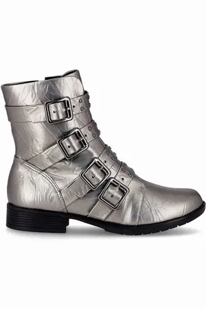 Piccadilly Bota Feminina Cano Curto Leci Pewter 653006-1