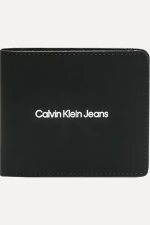 Calvin Klein Carteira Masculina Couro Re Issue Stripe Preta